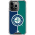 MLB Seattle Mariners Split iPhone 15 Pro Clear Case